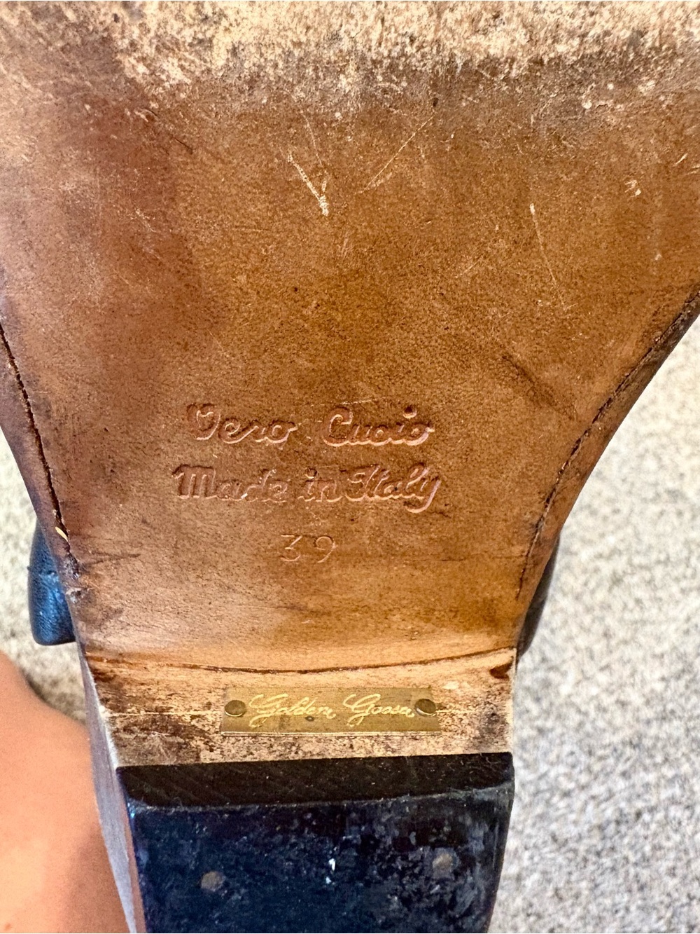 Golden Goose Distressed Boots with Floral Leather Inlay - Picture 6 of 8